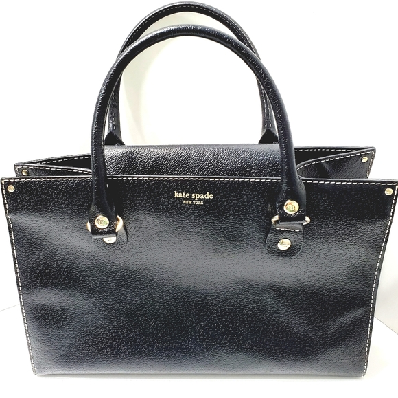 kate spade Handbags - Kate Spade NY Black Leather Tote Handbag
